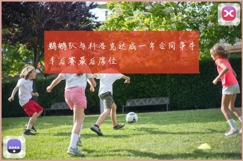 鹈鹕队与科洛克达成一年合同争夺季后赛最后席位